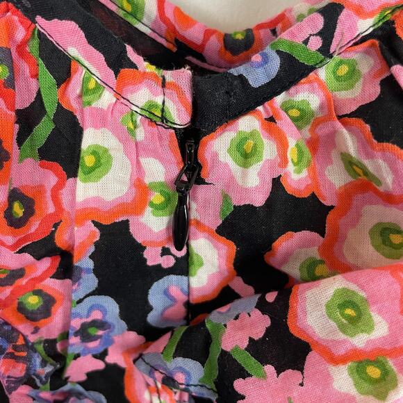 Banjanan Women's Twiggy Floral Monach Pink Tiered Maxi Dress Size S - Picture 9 of 10